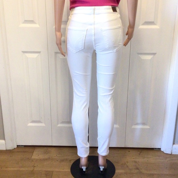 Hollister Juniors High Rise Super Skinny Stretch White Denim Jeans Size 9R - Picture 4 of 10